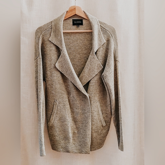 Oversize grey cardigan - Picture 4 of 5